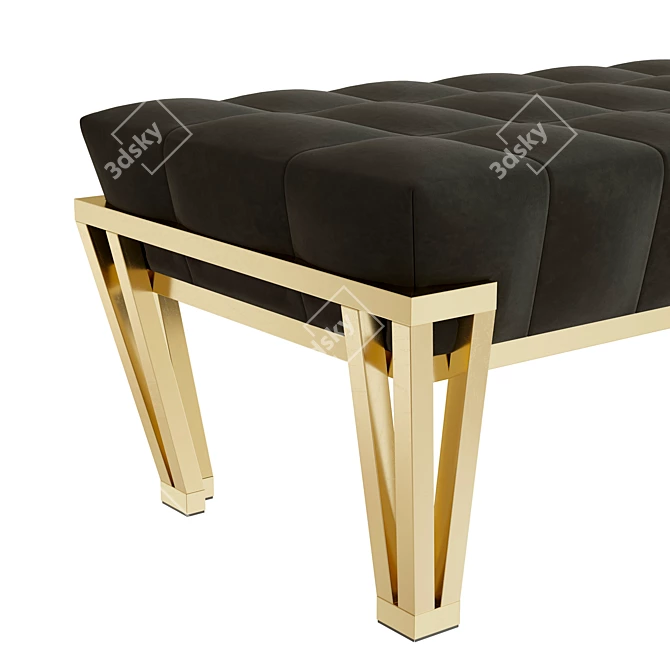 Nubian Ottoman: Stylish and Versatile Daybed 3D model image 2