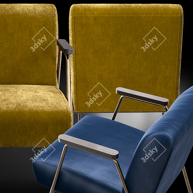 Oakstaff Armchair: Elegant and Comfortable 3D model image 2