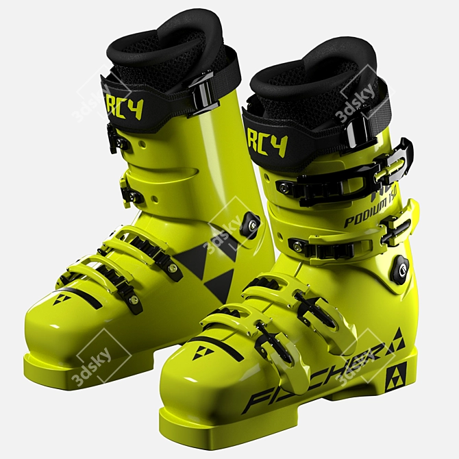 Fischer RC4 Podium RD 150 Ski Boots 3D model image 1
