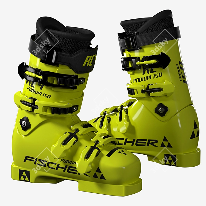 Fischer RC4 Podium RD 150 Ski Boots 3D model image 2
