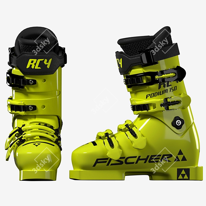 Fischer RC4 Podium RD 150 Ski Boots 3D model image 3