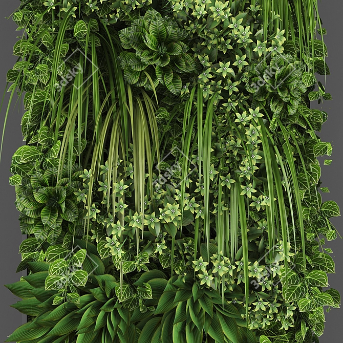 GreenWall Vertical Garden Kit 3D model image 2