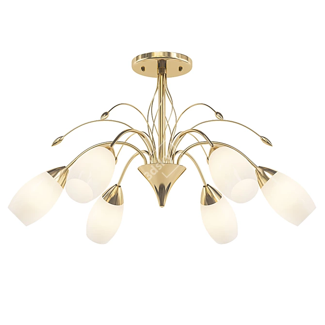 Ginevra Gold Ceiling Chandelier 3D model image 1