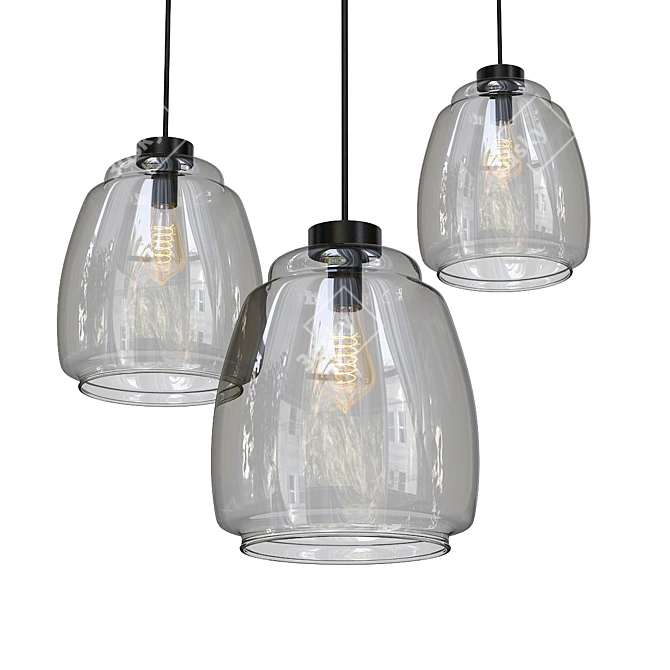 Designer Pendant Light - Pilar 3D model image 1