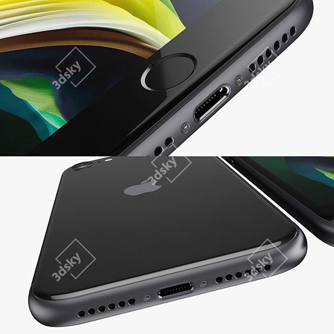 Apple iPhone SE 2020: The Ultimate Smartphone 3D model image 3