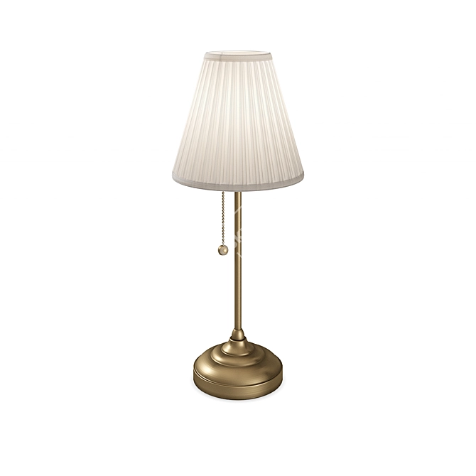 Elegant Table Lamps Set for Home 3D model image 4