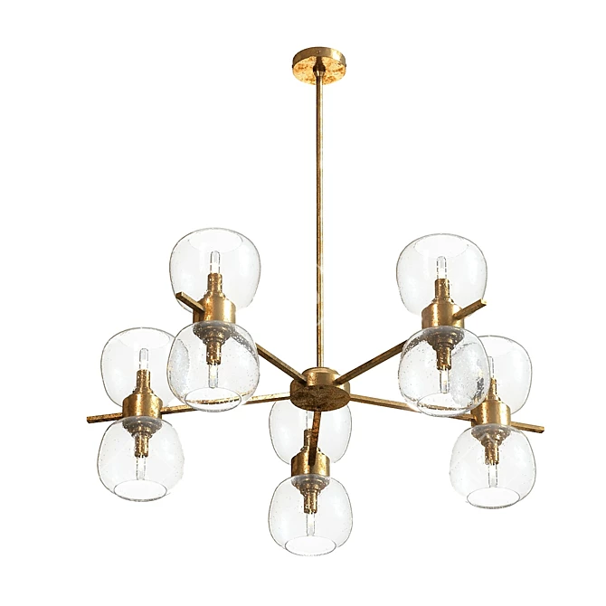 Elegant Pearson Chandelier: Subdividable 3D Model 3D model image 4