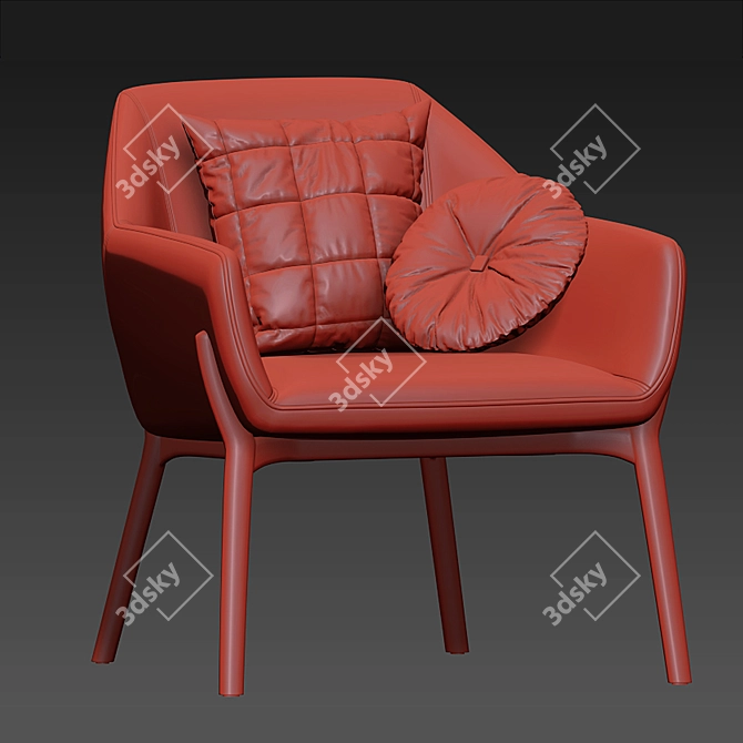 Elevate Your Comfort: Nido Lounge Chair 3D model image 5