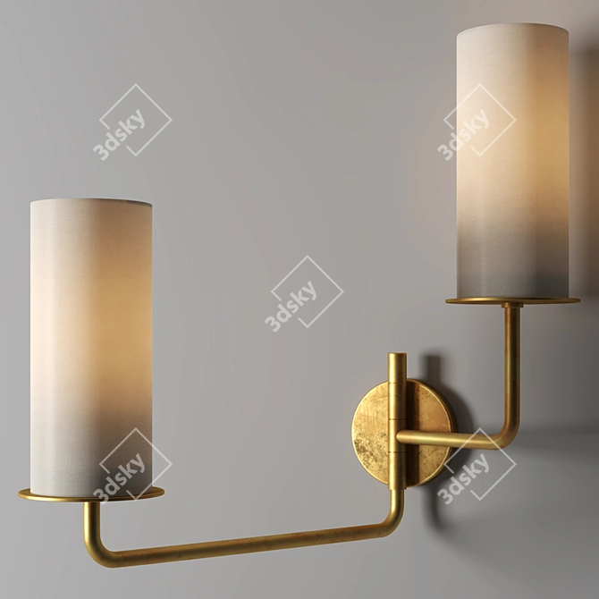 Modern Swing Arm Sconce - Larabee 3D model image 8