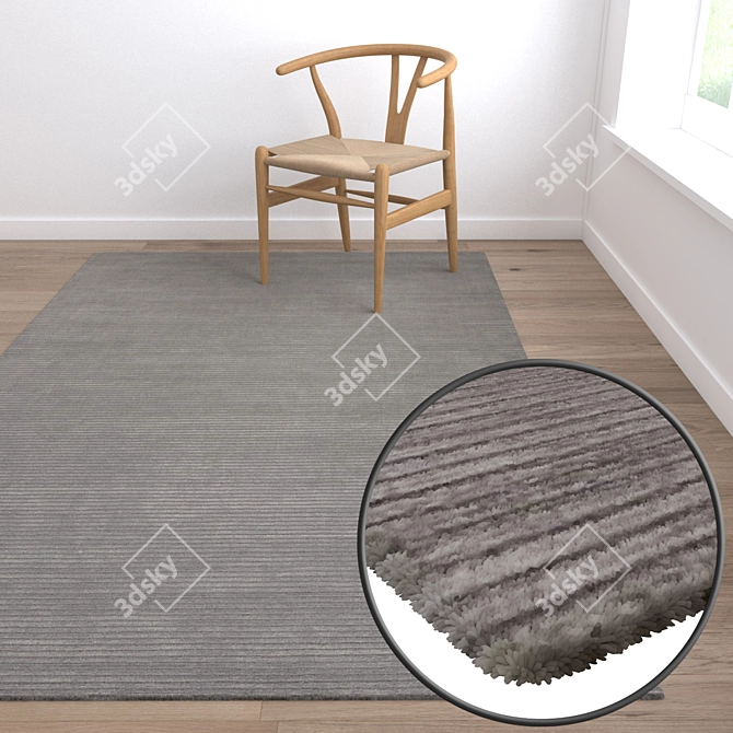 Luxury Rug Set | High-Quality Textures 3D model image 5