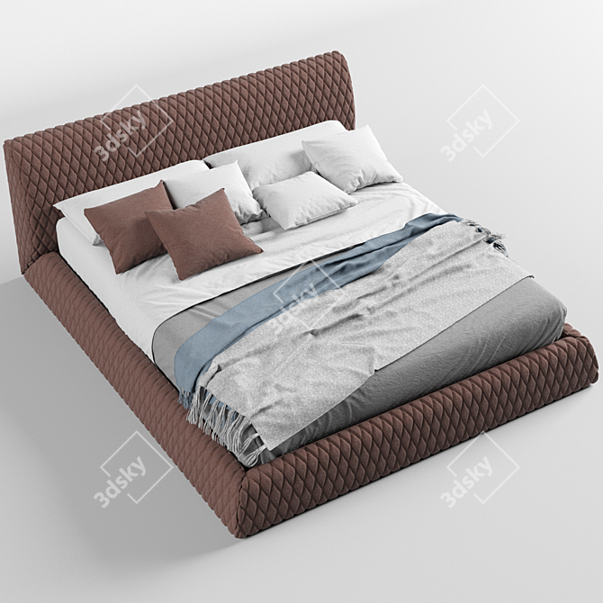 Elegant Vision Majorca Bed 3D model image 3