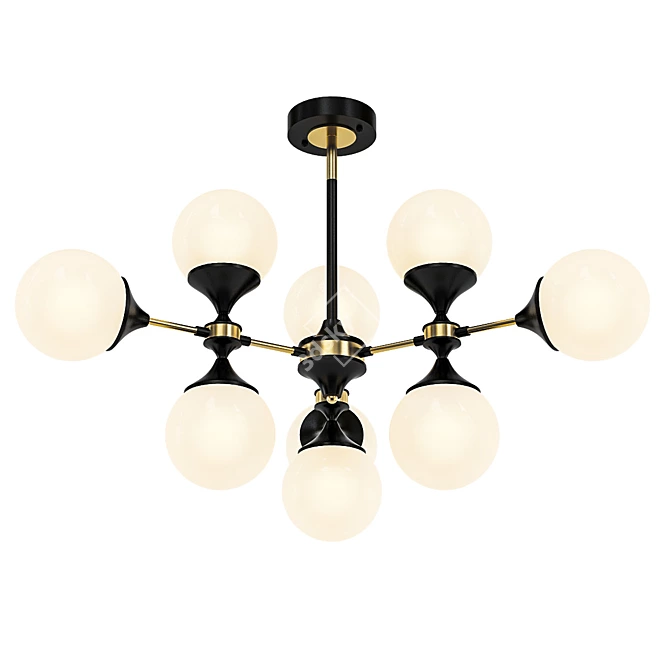 Modern Ball Valley Arredoluce Ceiling Lamp 3D model image 1