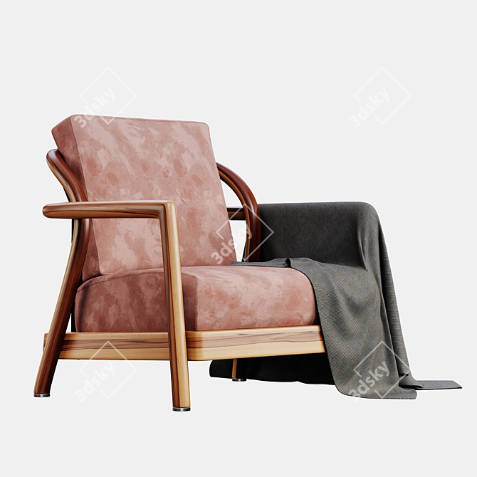 Alison Flexform Armchair: Stylish and Comfortable 3D model image 4