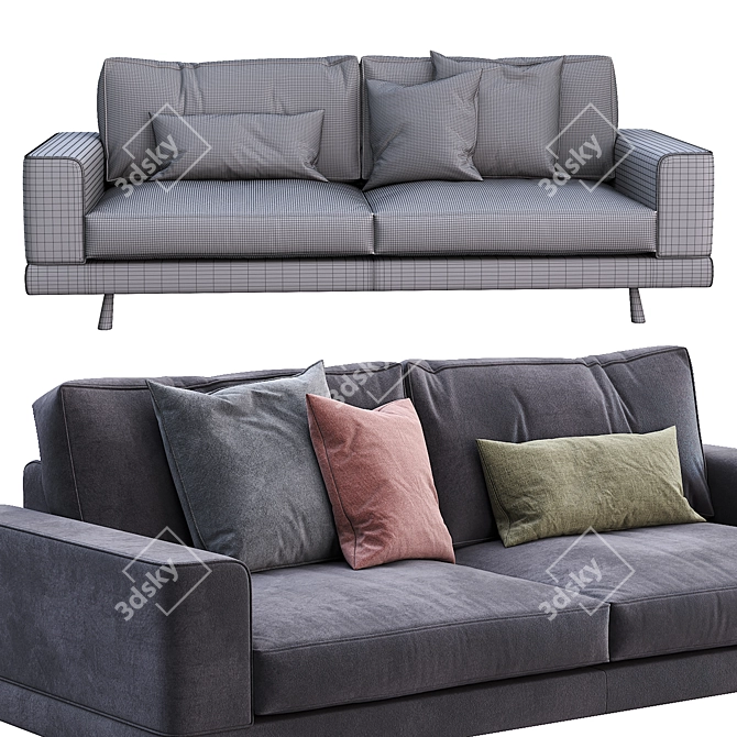 Modern Felis Aspen Sofa 3D model image 3