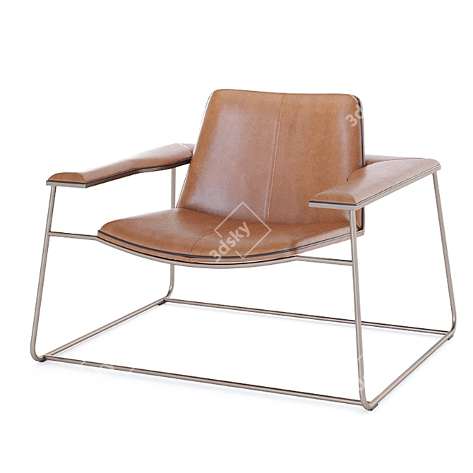 Diva Lounge Chair: Stylish and Comfortable 3D model image 9