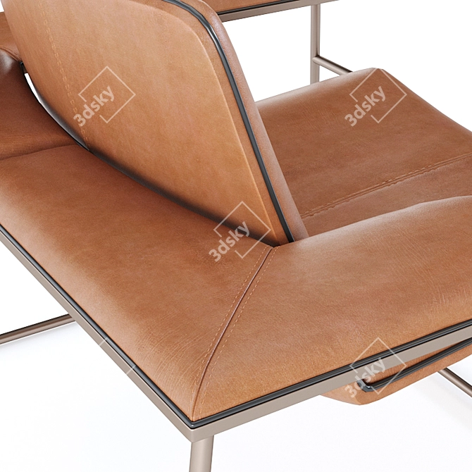 Diva Lounge Chair: Stylish and Comfortable 3D model image 10