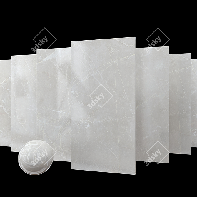 Maison Bone Marble Set: High-Resolution Multi-Texture Collection 3D model image 1