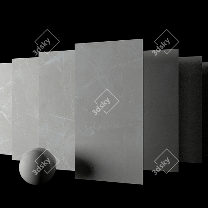 Maison Bone Marble Set: High-Resolution Multi-Texture Collection 3D model image 2