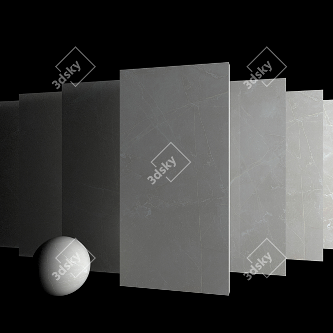 Maison Bone Marble Set: High-Resolution Multi-Texture Collection 3D model image 3