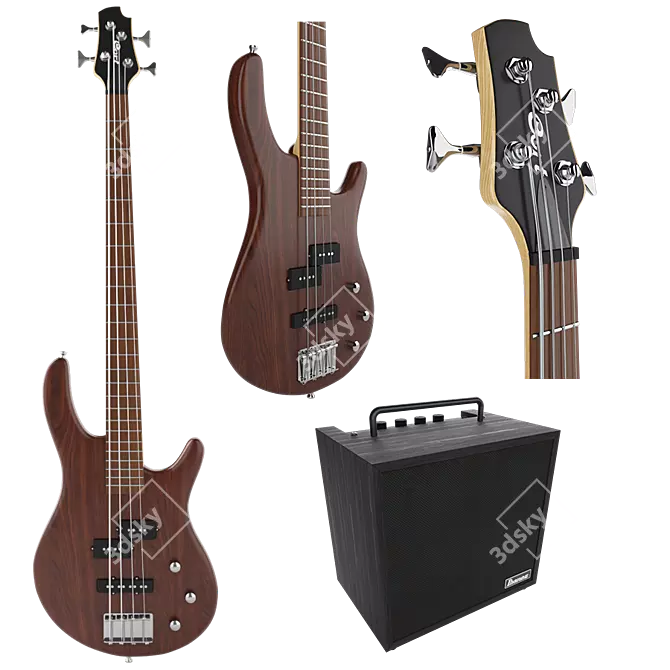 Cort Bass Guitar: Ibanez Amplifier 3D model image 1