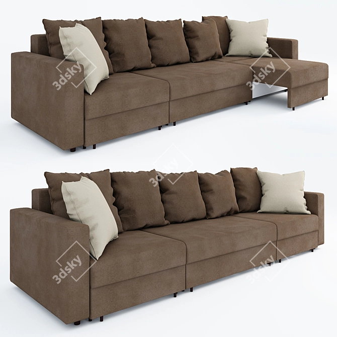 SQUARE Toff Jazz XXL Sofa Bed 3D model image 1