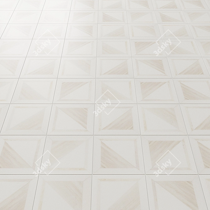 Elegant GeoMarble Mosaic Collection 3D model image 3