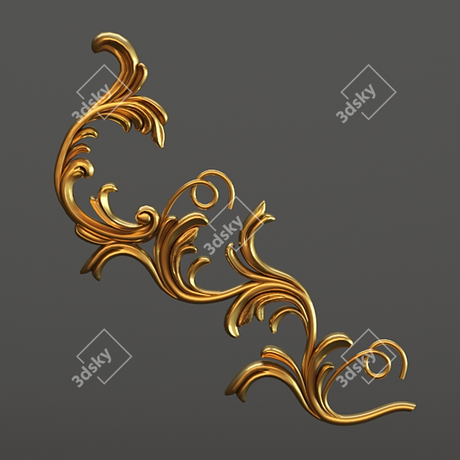 High-quality CNC Cutting Central Element 3D model image 1