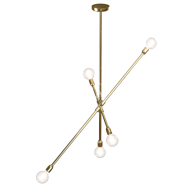 Elegant Thalia Chandelier: Exquisite Lighting 3D model image 2