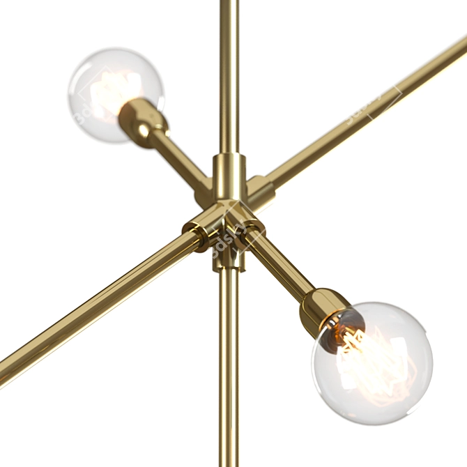 Elegant Thalia Chandelier: Exquisite Lighting 3D model image 4