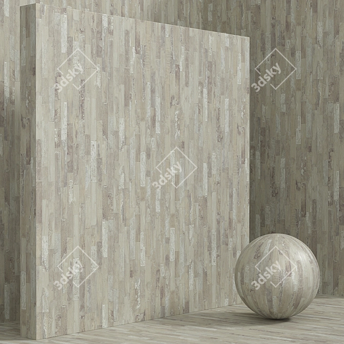 Seamless Wood Plank Set 3D model image 4