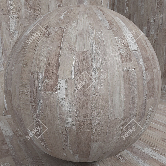 Seamless Wood Plank Set 3D model image 5