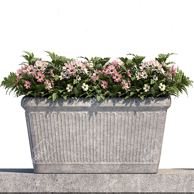 Outdoor Villa Planters 3D model image 2