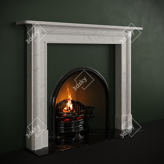 Chesneys Albany Regency Fireplace 3D model image 1