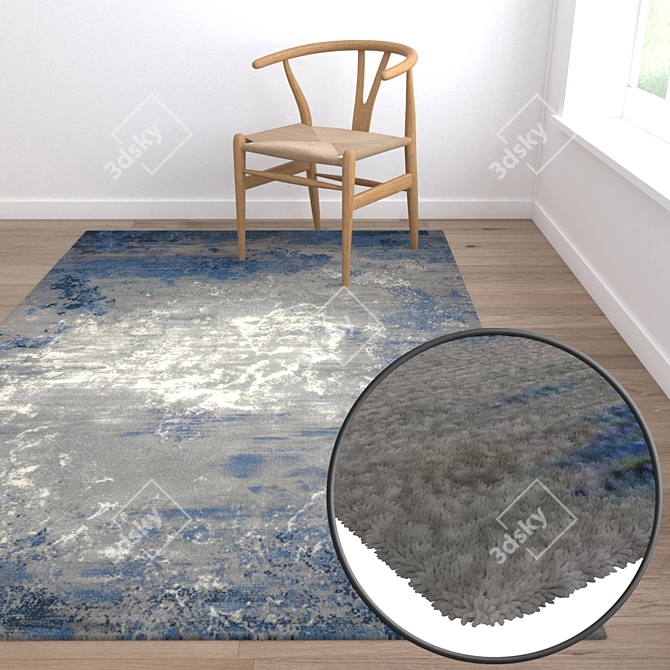 Premium Carpet Set: High-Quality Textures, Multiple Variants 3D model image 5