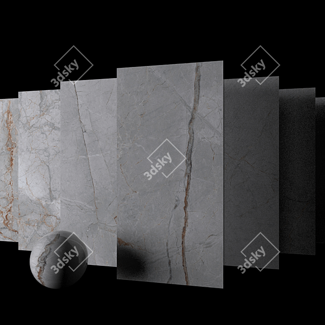 Marble Quest Gray Set 3D model image 2