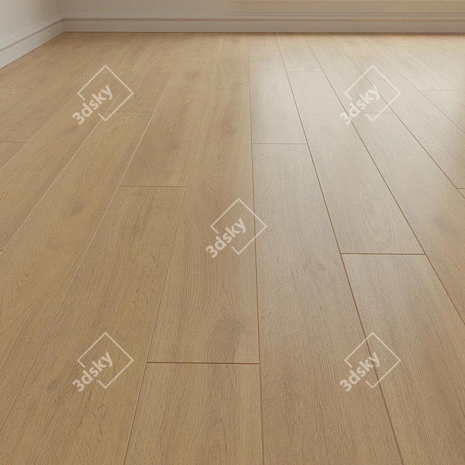 Natural Wood Parquet Laminate 3D model image 1