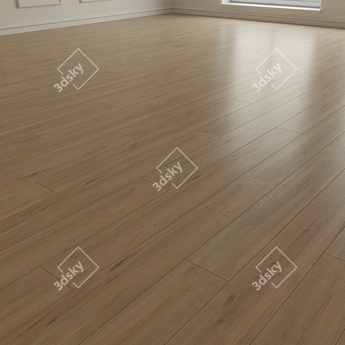 Natural Wood Parquet Laminate 3D model image 2