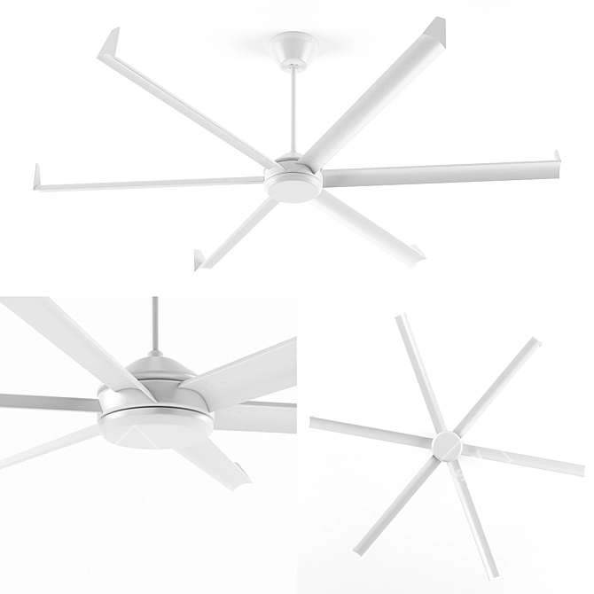 Benima Oversize Ceiling Fan 3D model image 1