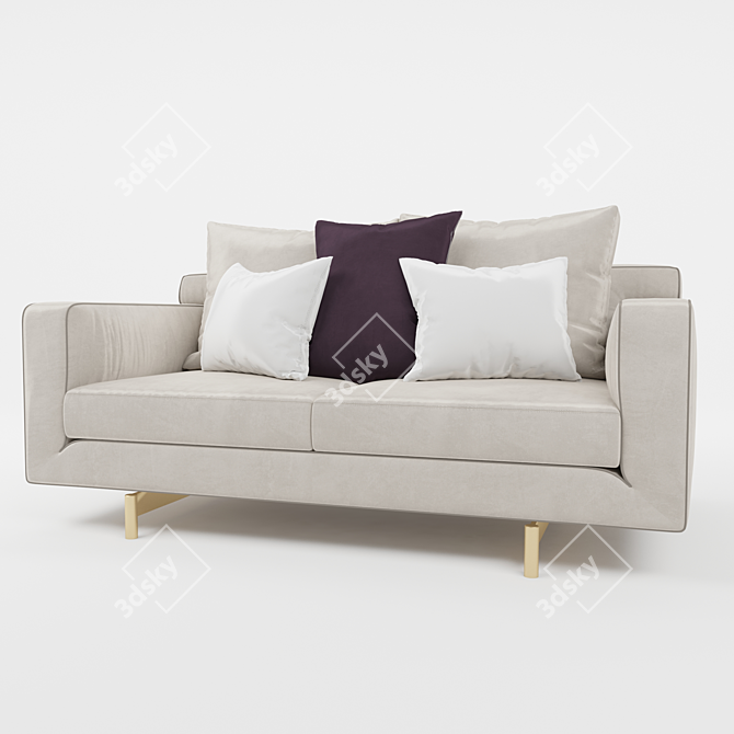 Title: Taylor Sofa: Plush Comfort & Exquisite Details 3D model image 1