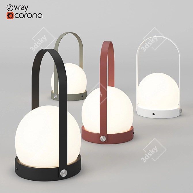 Portable LED Lamp by Menu 3D model image 1