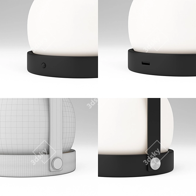 Portable LED Lamp by Menu 3D model image 3