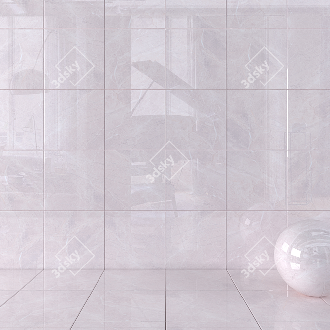 Alanya Gray Wall Tiles - Multi-Texture, HD Textures 3D model image 1