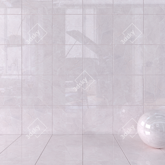 Alanya Grey Wall Tiles | Multi-Texture Collection 3D model image 1