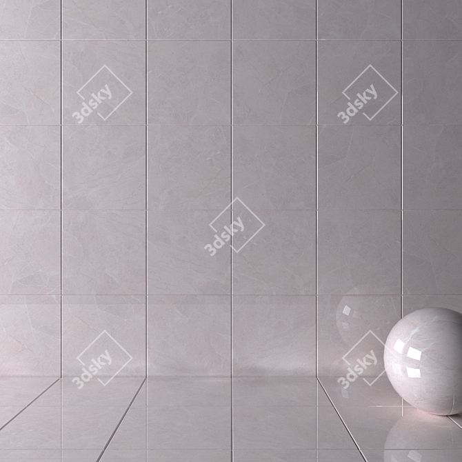 Alanya Grey Wall Tiles | Multi-Texture Collection 3D model image 2