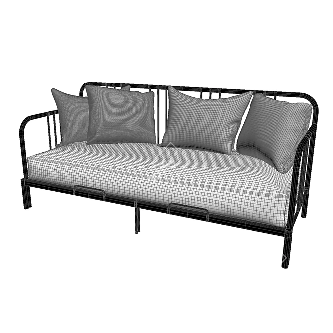IKEA Fyresdal Bed - Space-saving Sofa Bed 3D model image 5