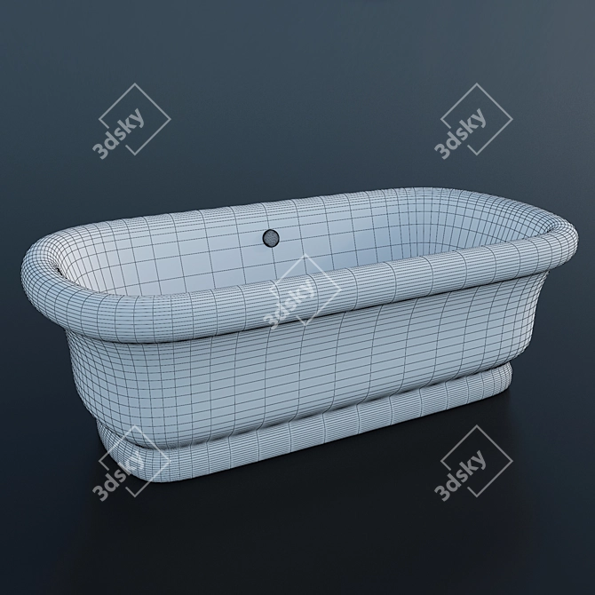 Imperial Splendor Freestanding Tub 3D model image 2