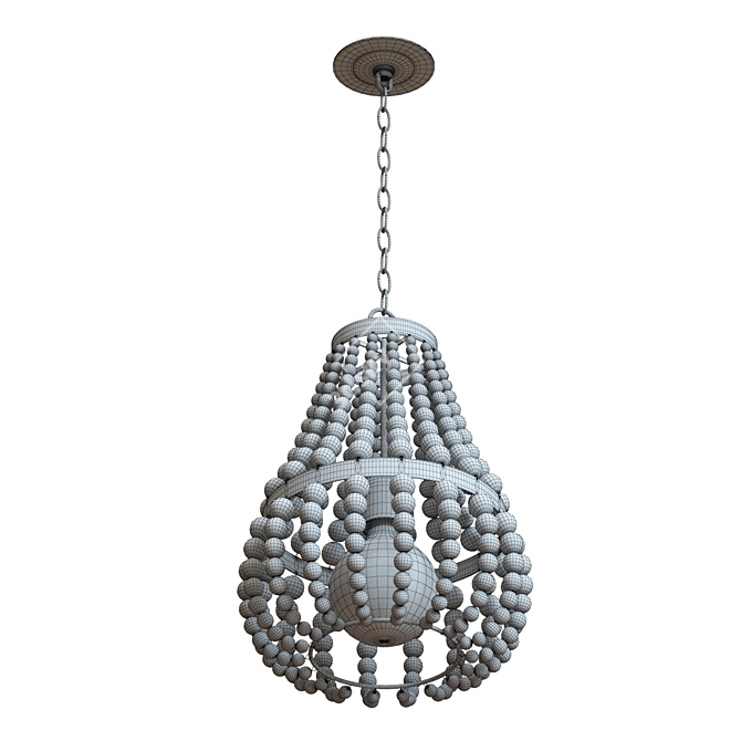 Elegant Genevieve Chandelier - Illuminate with Style 3D model image 5