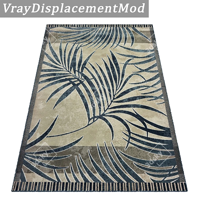 Premium Textured Carpets Set 3D model image 3