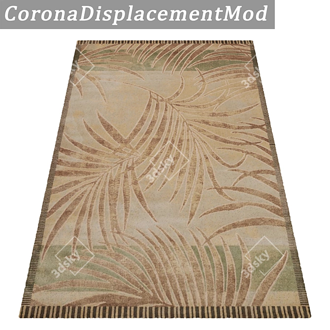Premium Textured Carpets Set 3D model image 4