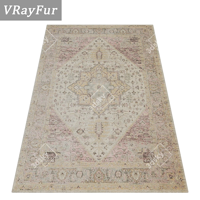 High-Quality Carpets Set 3D model image 2